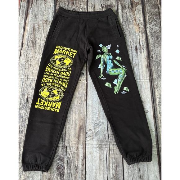 Chinatown Market Badubotron Erykah Badu Collab Sweatpants Black Size Medium - Picture 1 of 7
